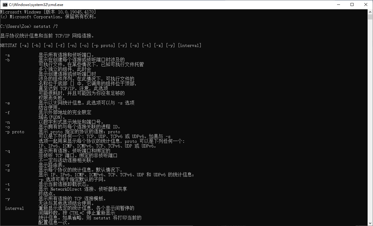 美國服務器Netstat命令的使用